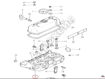 Головка блока цилиндров ГБЦ Mitsubishi K3D 979-4-982 фото
