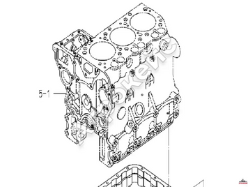 Блок циліндрів Iseki E3CD 1217-3-935 фото